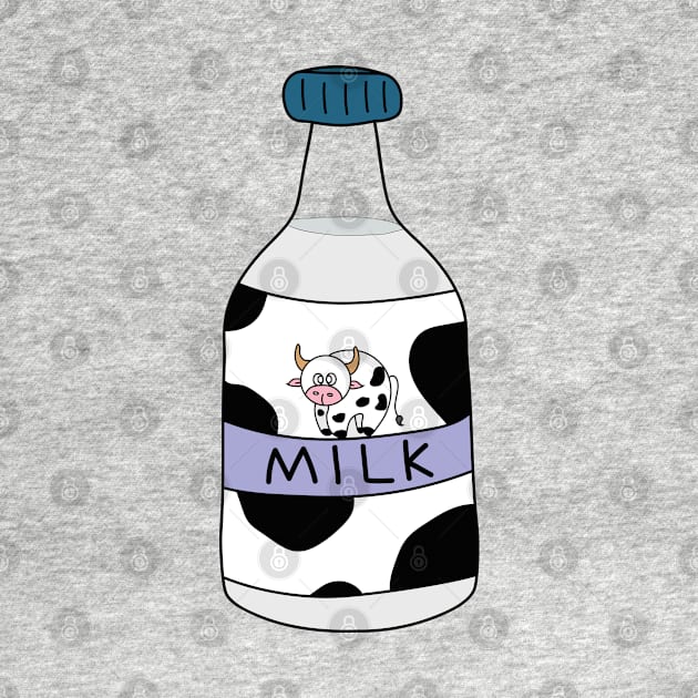 Cute bottle of milk with stains by DiegoCarvalho